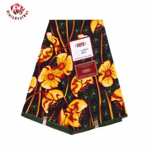 Анкара африканская полиэфирная восковая печатная ткань Binta настоящий воск высокого качества 6 ярдов африканская ткань для вечерние платья PL981