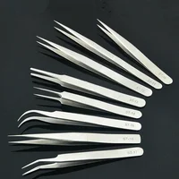 1pcs New Stainless Steel Industrial Anti-static Tweezers watchmaker Repair Tools Excellent Quality 2