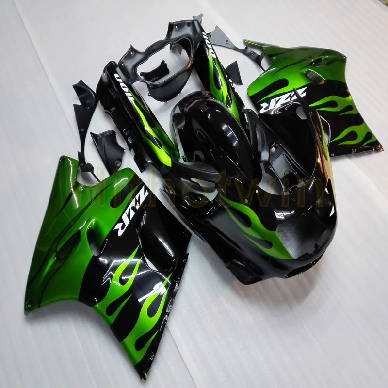 H Пользовательские+ винты Черные мотоциклетные обтекатель для Kawasaki ZX11 ZZ-R1100 1990-2001 90 91 92 93 94 95 96 97 98 99 00 01 - Цвет: H