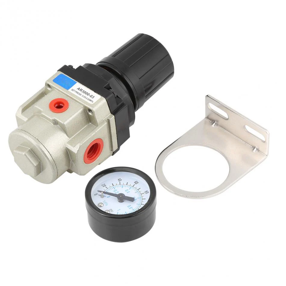 1 шт. 1Mpa высокое Давление датчик воздуха Пневматический регулятор G3/8 нить с держателем
