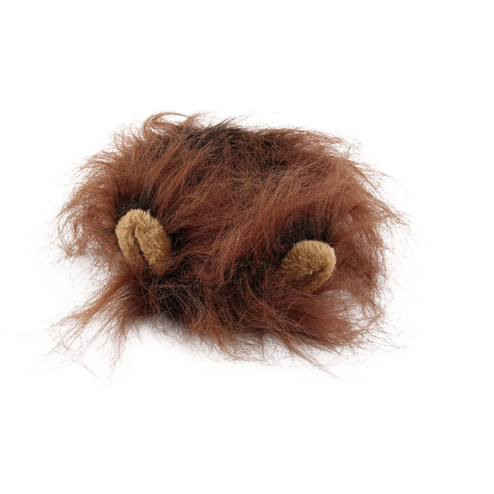 Животное кошка собака парик эмуляция льва волосы грива уши головной убор осень зима одеваются Костюм глушитель шарф