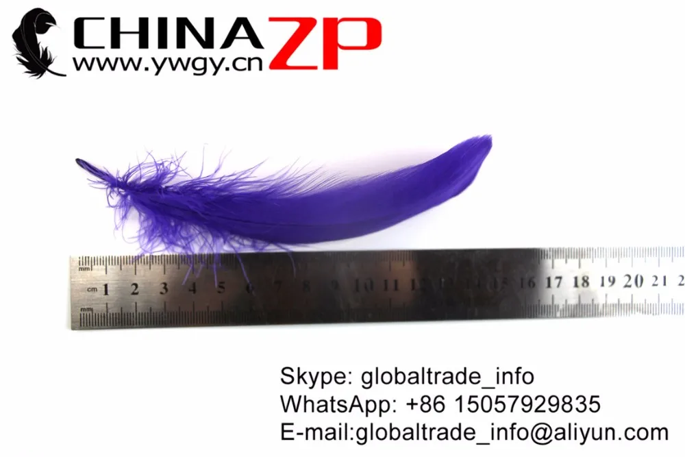 Purple Soft Goose Nageoires Feathers (10)