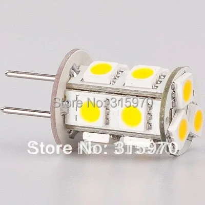 

13 Led G4 Lamp 13LED 5050SMD G4 BULB 12VAC/12VDC/24VDC 260-286LM MR11 MR16 Replacment Corn LED Bulb