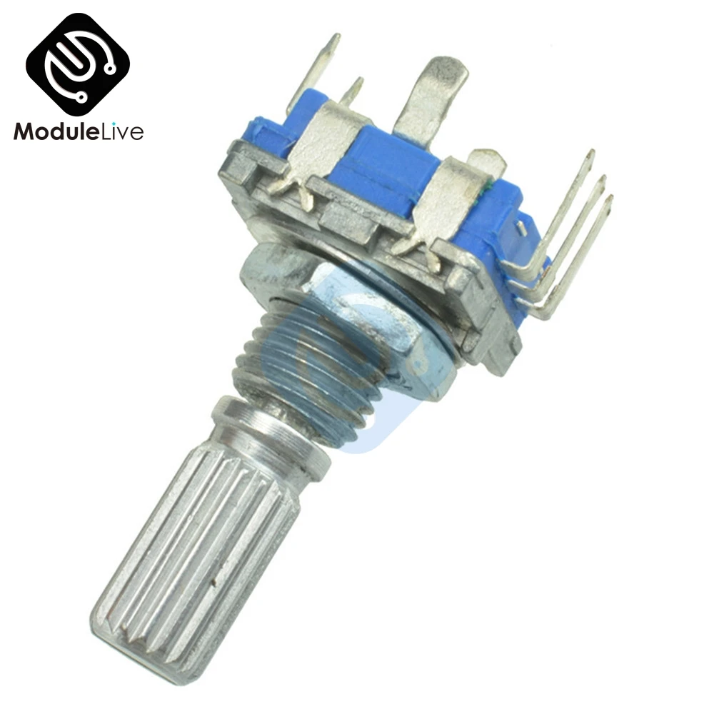 Роторный энкодер EC11, цифровой потенциометр с ручкой переключателя ...