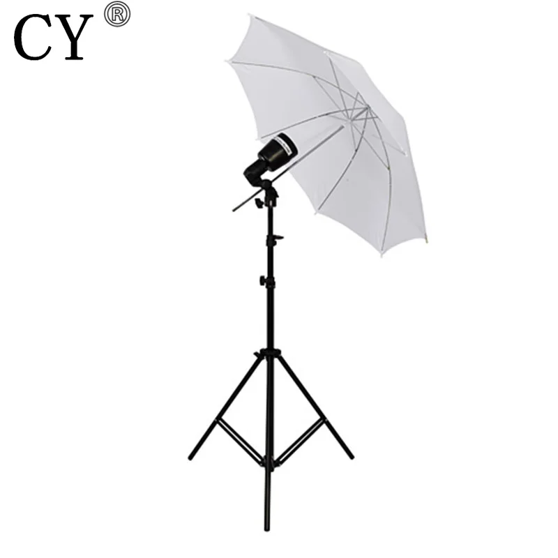 CY Photography Studio Slave Lighting Kits 55w E27 220V Bulb+Light Stand