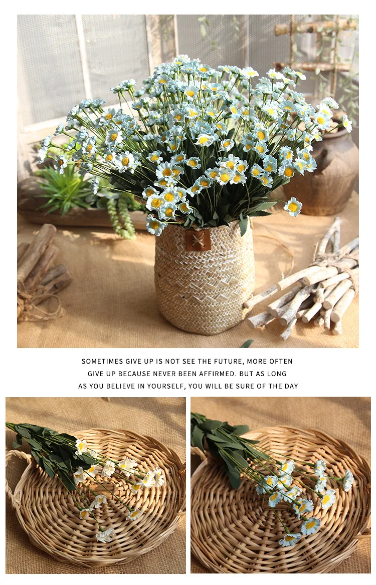 Small Daisies PE Artificial Flowers Artificial Flowers Wedding Decorations Home Paper Flowers Artificial Plants