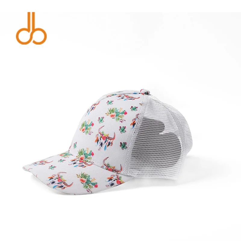 

Audlt Bullskul Mesh Hat With Adjustable Buckle Wholesale Blanks Flower Cactus Sun Hat DOM106558