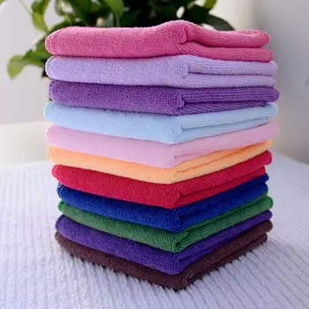

10Pcs Square towel Soft Fiber Face/Hand Cloth Towel Car Cloth Towel House Cleaning Towels