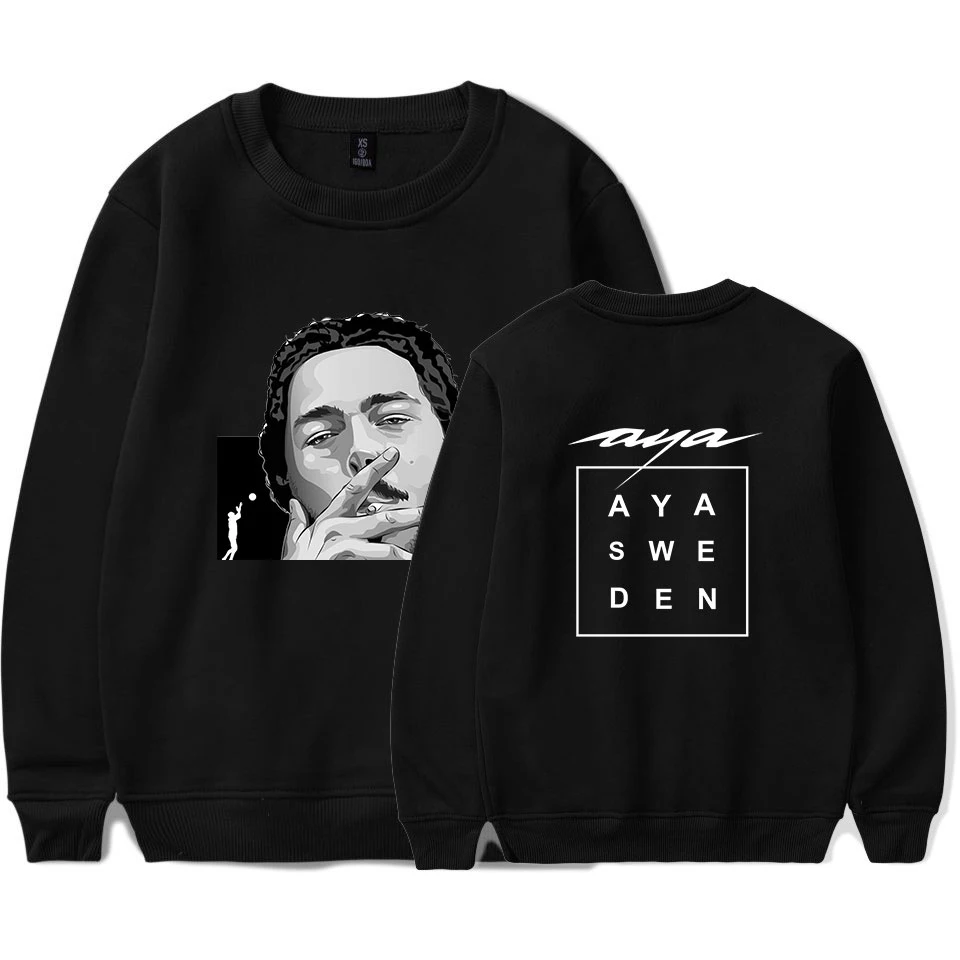Женские/мужские свитшоты с круглым вырезом Post Malone Повседневная Уличная одежда