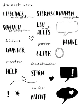 

German Transparent Clear Silicone Stamp/Seal for DIY scrapbooking/photo album Decorative clear stamp 27