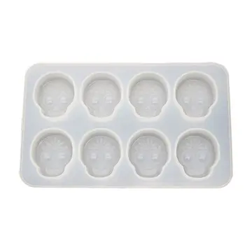 

Silicone Mould DIY Tool DIY Skull Head Pendant Resin Casting Fondant Silicone Mold Jewelry Making Tools Mould Materials