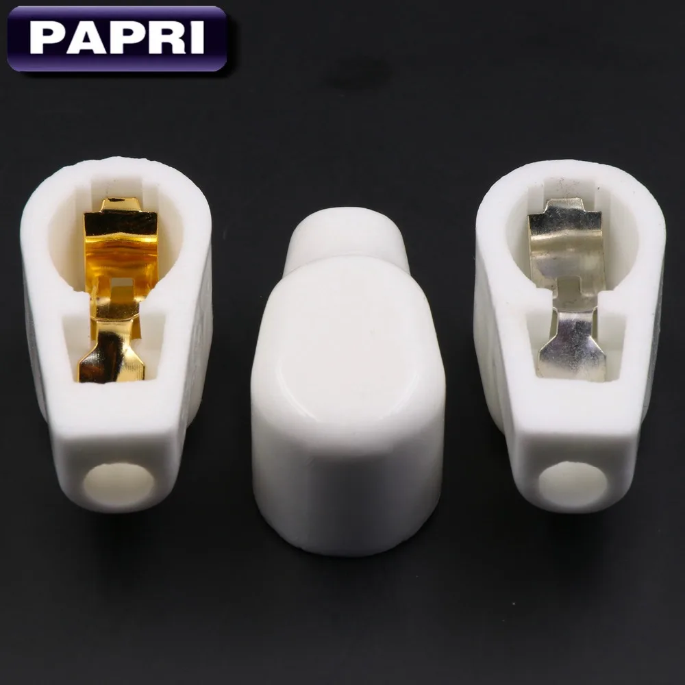 

PAPRI 2PCS 807 FU7 FU25 6146B 24A Ceramic 9MM ANODE Gold Plated Vacuum Tube Cap/grip Cap Audio HIFI DIY Tube Amplifier