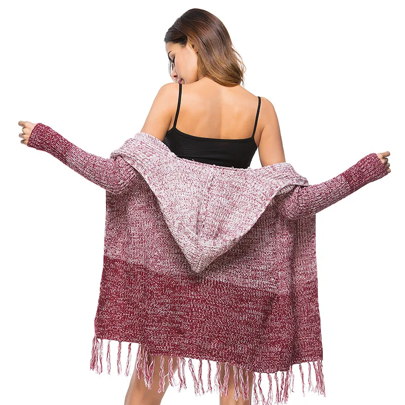 long fringe cardigan