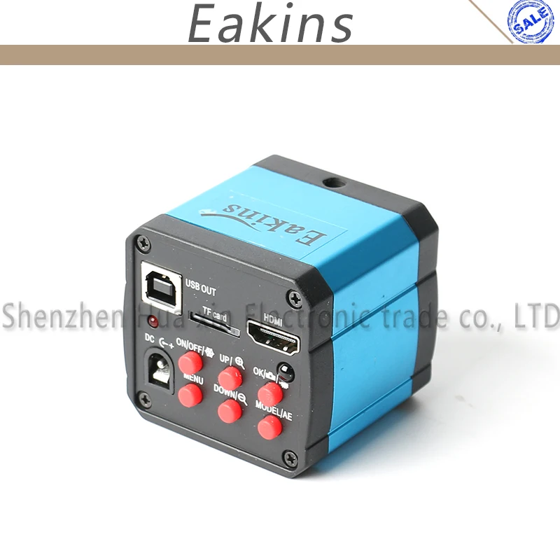 1080P 12MP 4K UHD HDMI 3840*2160 Industrial Digital C mount Video Microscope Camera TF Video Image Storage Measurement Function 4