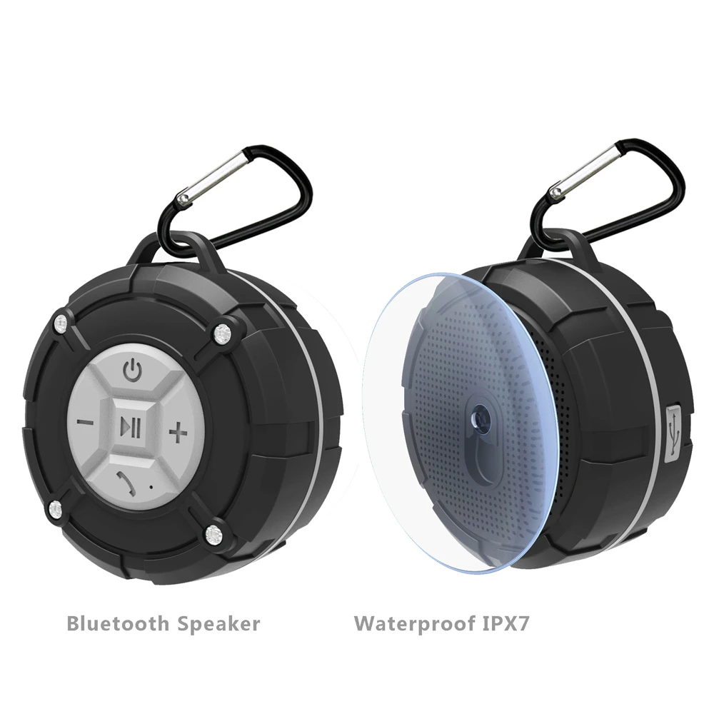 IPX7 водонепроницаемый Bluetooth динамик открытый портативный беспроводной сабвуфер громкий динамик Душ велосипедные колонки с присоской