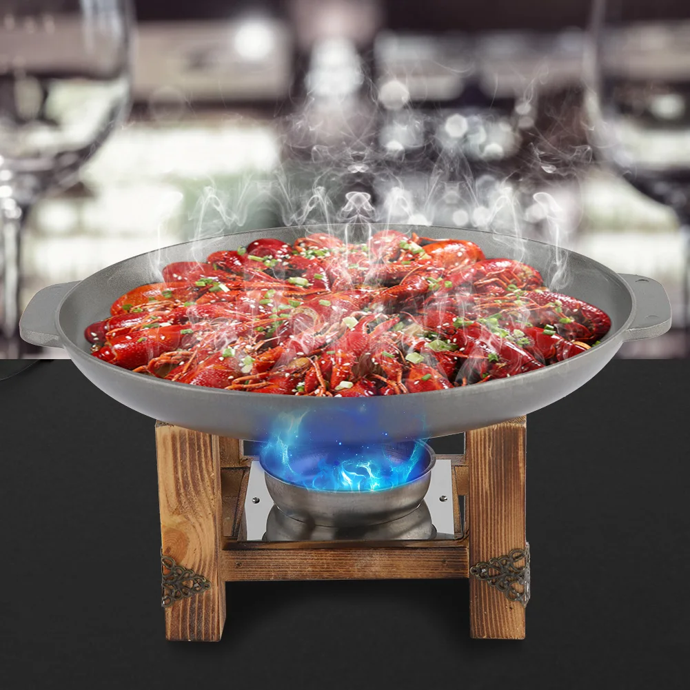 Plaque de gril antiadhésive Brochettes de barbecue Chafing Dish Ustensiles de cuisine Buffet Partie Pan 