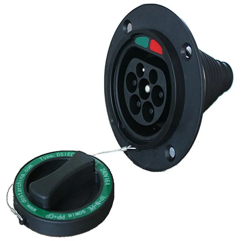 Лучшее качество IEC 62196 2 EV вход для зарядки M3/32Amp Тип Мужской разъем на входе