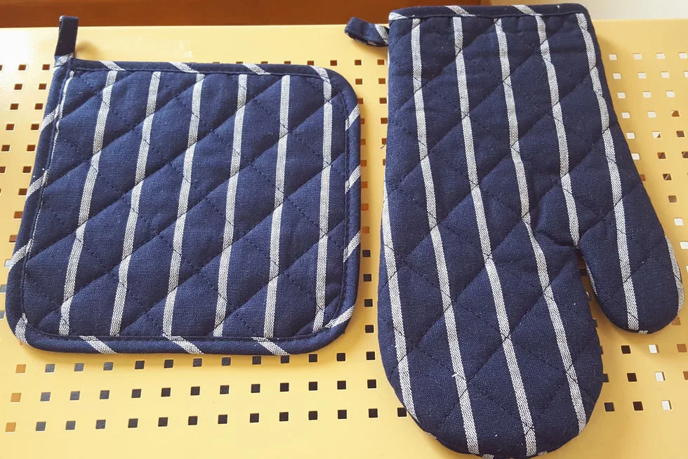 Oven Mitt And Pot Holder set 100% Cotton printing quilted liner Cooking Tools Grill Microwave Baking Kitchen Glove