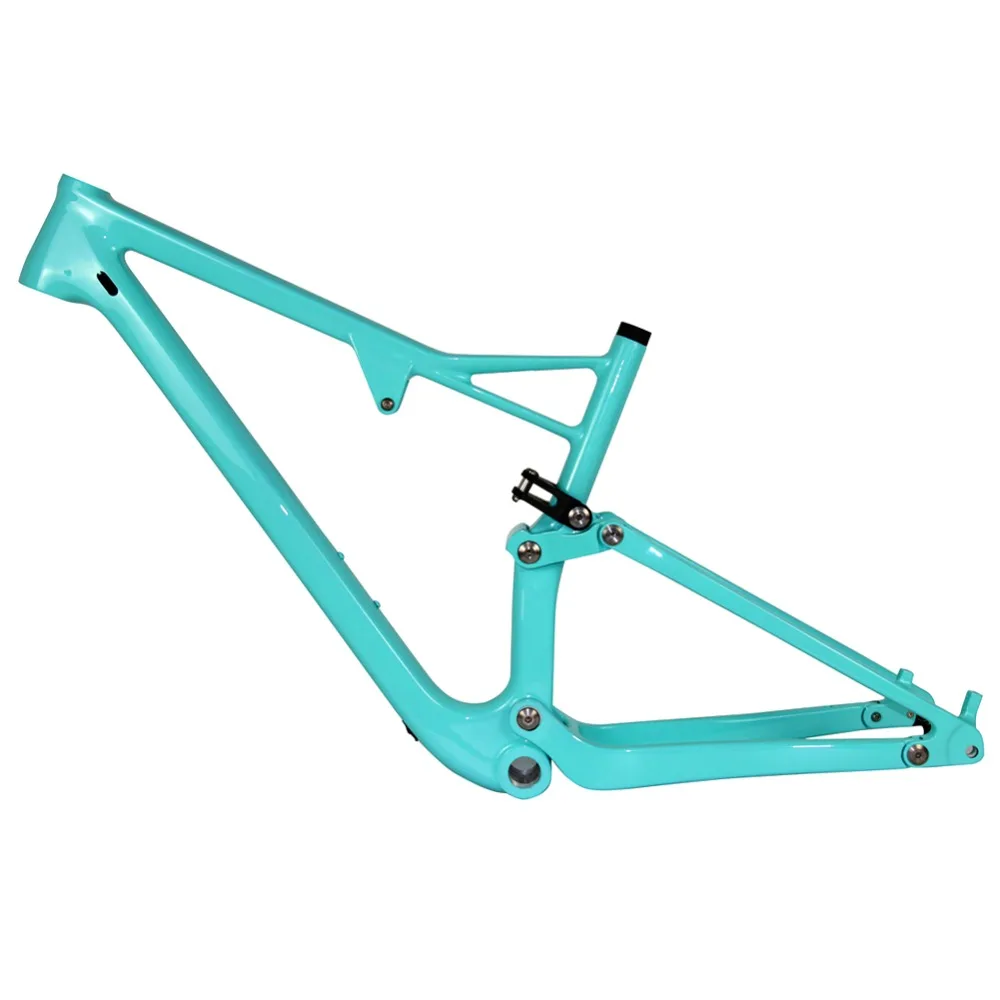 Best Spcycle 29er Full Suspension Carbon Frame, Carbon MTB Frame 29er Mountain Bike Carbon Frame 142*12mm Thru Axle 165*38mm Travel 5