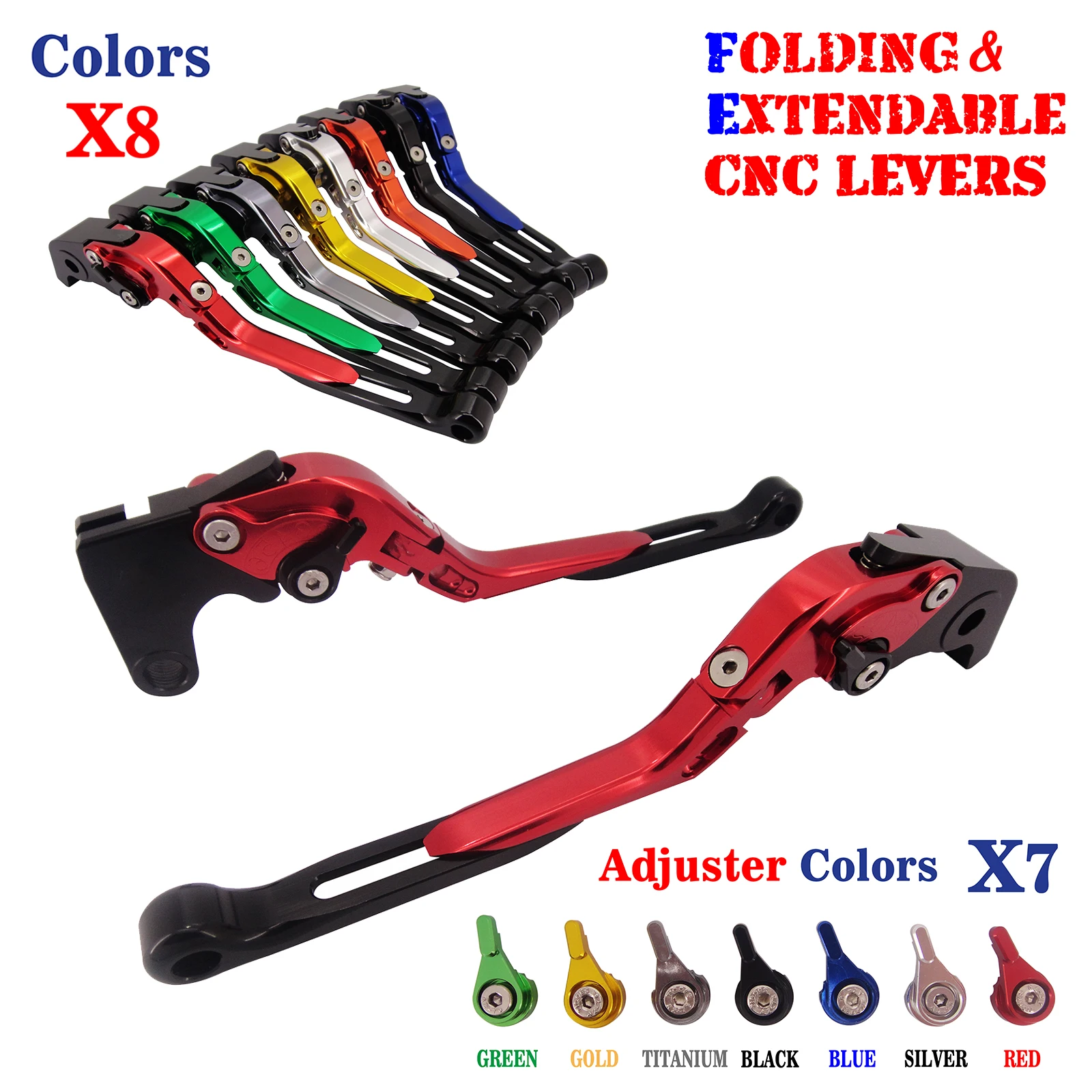 Adjustable Folding Extendable Brake Clutch Levers For Ducati Monster