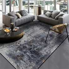 Современный абстрактный ковер для гостиной, спальни, скандинавский абстрактный серый чернильный ковер для спальни, декор детской комнаты