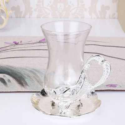 

christmas 100-200ml new European style zinc alloy exquisite craft coffee set tea cup, milk tea water cup and dish