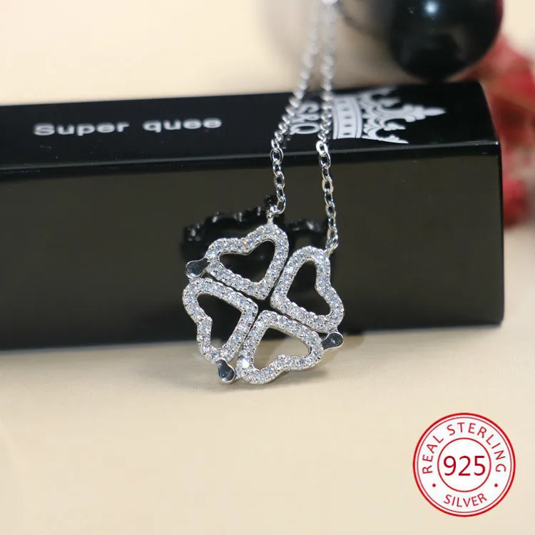 

925 sterling silver female necklace pendant fashion personality heart-shaped love styling jewelry hot birthday gift 2019 new hot