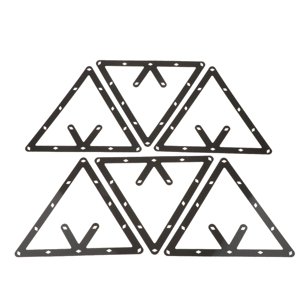 

6Pcs Plastic Magic Balls Billiard Rack 8 or 9 Snooker Triangle Rack Sheet Cue Durable Culb Snooker Billiard Accessories