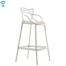 95236 Barneo N-235 пластиковый кухонный высокий барный стул белый стул мебель для кухни дизайнерский стул барный для барной стойки стул высокий для современной кухни в Казахстан по России