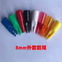 

500 pz / Batch Cone Arrow Archery Cocche Plastic Outwear Tail Used For Hunting or 8mm Arrow Wood Trees A-8 Hunt Hot Sale
