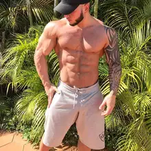 summer men's shorts men's sports casual five shorts gyms fitness joggers training shorts homme