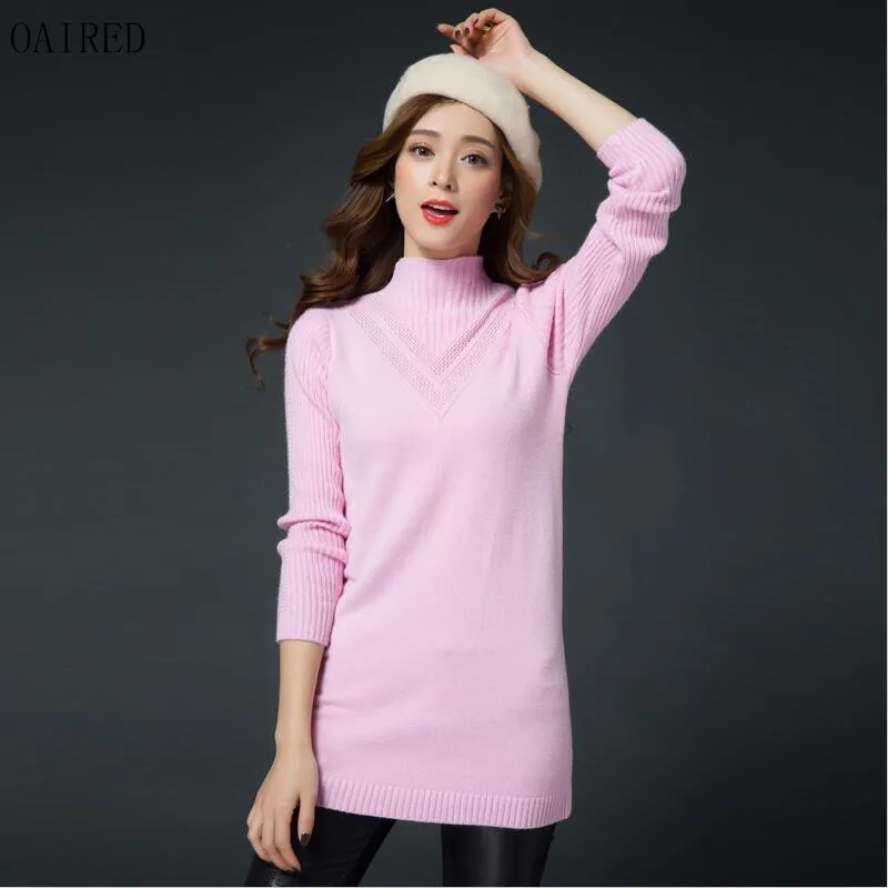 

Sweaters Women Clothing 2019 New Sweater Women Coat Spring And Autumn Long Slim Pullover Female Outerwear Black Pink OAIRED