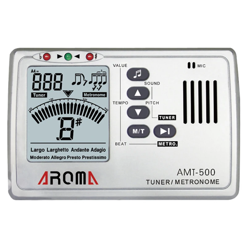 

AMT-500 Aroma Metro-tuner A Compact Item Of Tuner and Metronome AMT500 For Chromatic Tuning Guitar Accessories