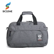 Scione льняная хлопковая спортивная сумка для мужчин фитнес-тренировки одноцветная сумка дорожная сумка для йоги сумка для женщин