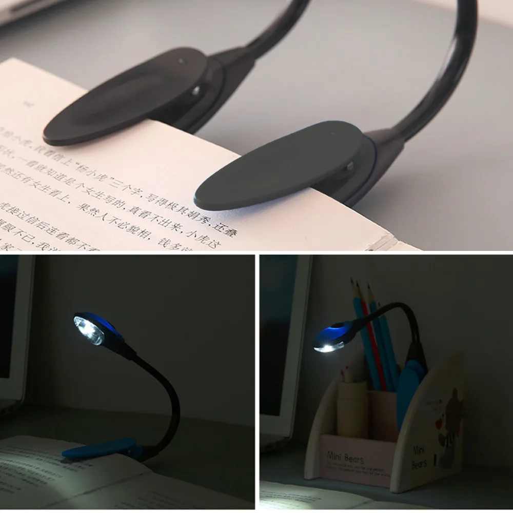 Портативная светодиодная мини лампа для чтения книг гибкий USB светильник новинка