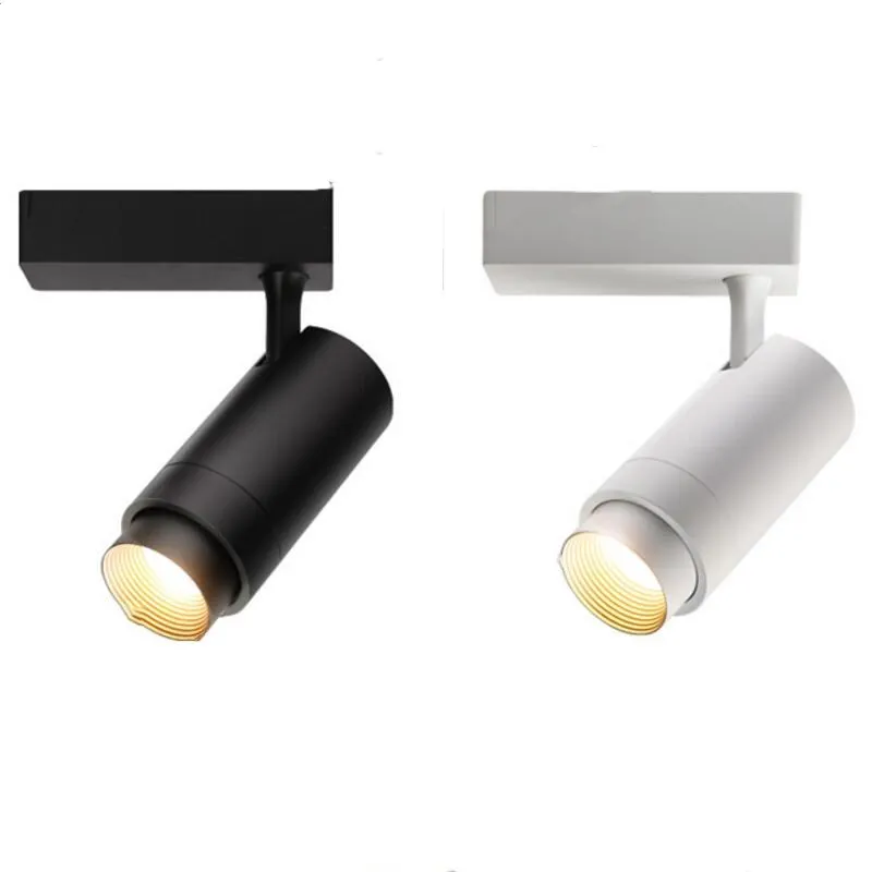

Free Shipping Zooming Function Super Quality COB 30W 20W LED Track Light 2-Wire Connector 220V Commercial Track Lighting