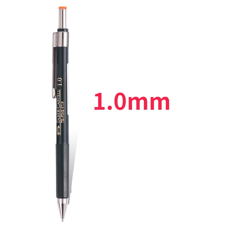 Faber-Castell механический карандаш в металлическом корпусе 0,5/0,7/0,9 мм грифель НВ, премиум качество для художников, офиса и школы - Цвет: 0.9-mm