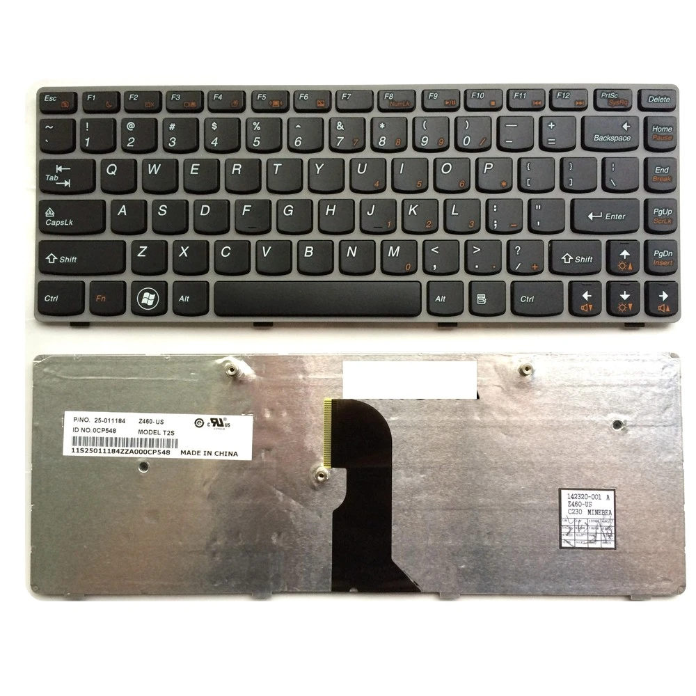 Replacement Laptop Keyboard US English for Lenovo IdeaPad Z460 Laptop 