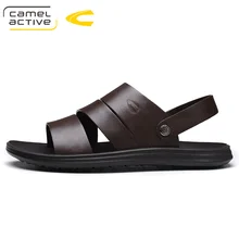 Camel Active/модные мужские сандалии наивысшего качества летние повседневные пляжные ботинки из спилка Мужская дышащая обувь ручной работы в рыбацком стиле