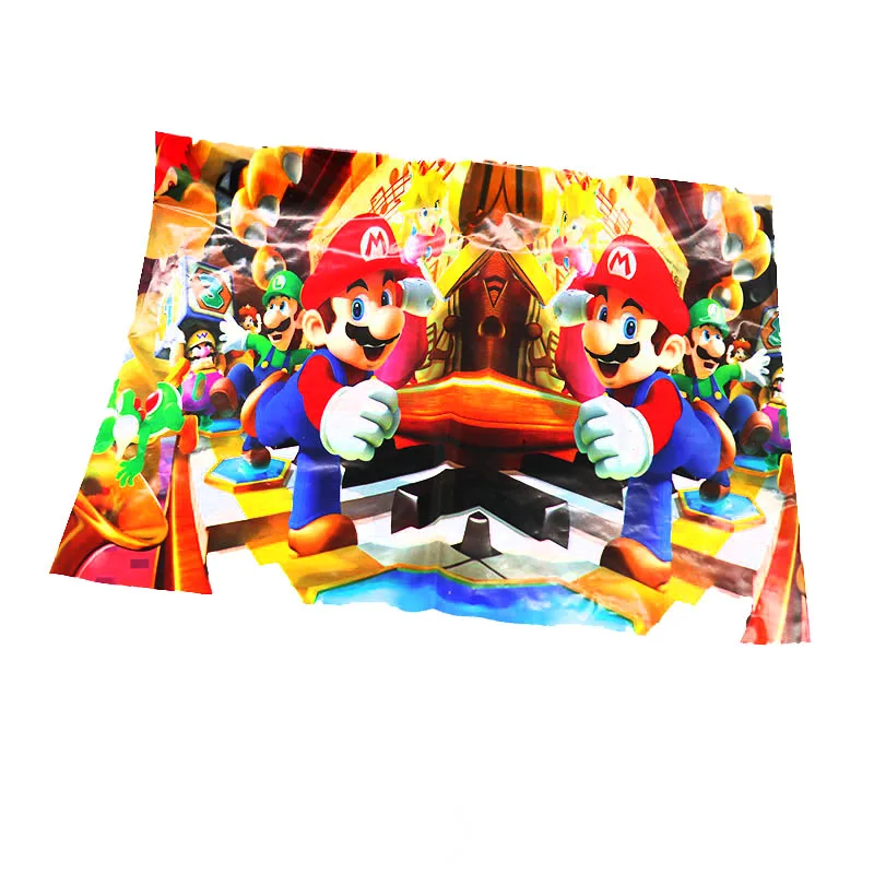 1pcs Lot Mario Disposable Tablecloths Baby Shower Party