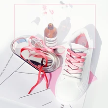 Градиент цвета конфеты шнурки вечерние походные ботинки шнурки в качестве подарков тканевые шнурки 6 видов цветов