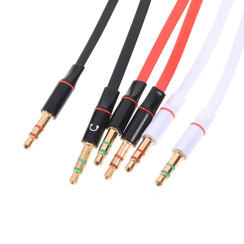 Y сплиттер 3 5 штекера 1 гнездо на 2 аудио кабель для наушников преобразователь