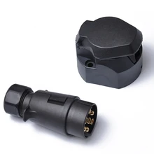 Socket-Plug 12V Plastic 7-Pin Car-Trailer-Couplings-Accessories Electrics-Connector Tow-Bar