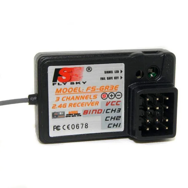 Free shipping 100 Genuine FlySky 3CH 2 4G FS GR3E Receiver GR3C GT3B For RC Car