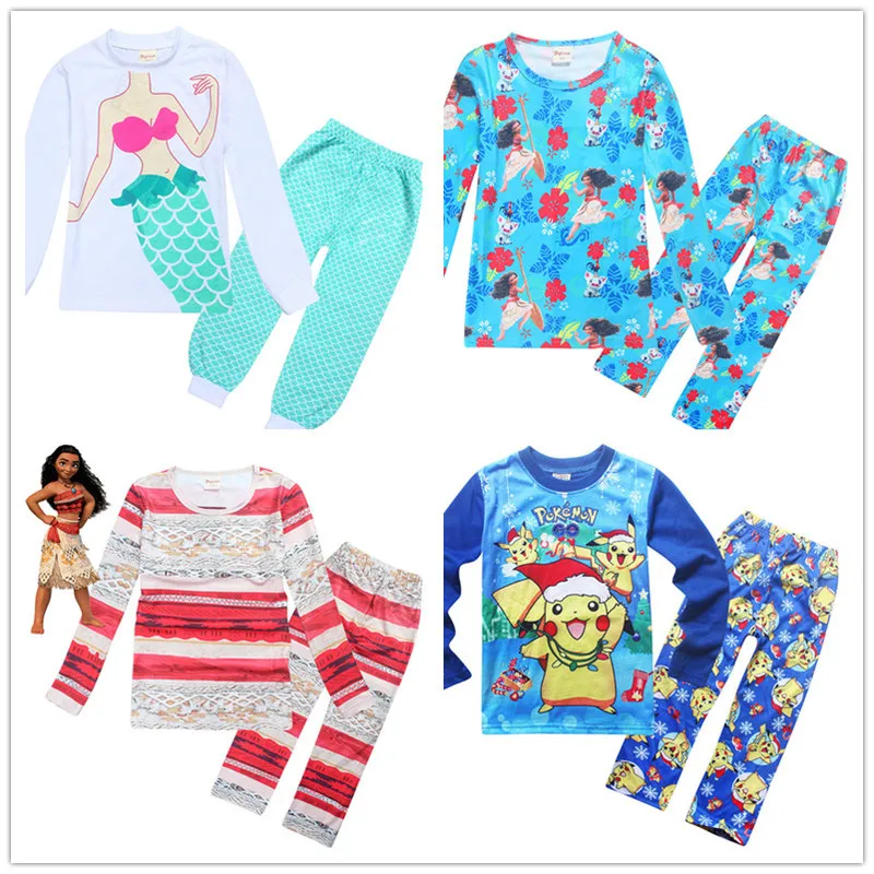 Moana Clothes Infant Baby Boy Pyjamas Night Shirts Toddler Pijamas