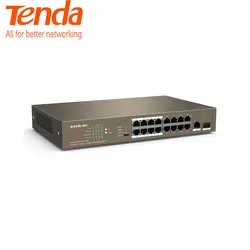 Tenda TEF1118P-16-150W коммутатор для интернет-сети 16 портов, 135 Вт PoE блок питания