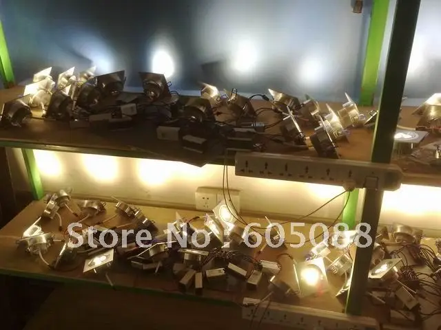 

2016 100% quality guarantee 3x1w square led ceiling recessed spot down lamp AC85-265v Epistar high power led downlight 10pcs/lot