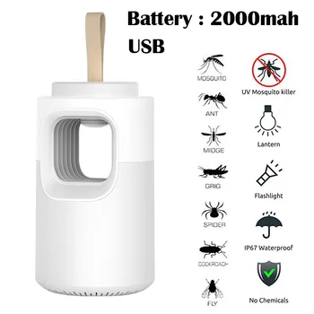 

1PCS LED Mosquito Killer Light 2W USB Smart Optically Controlled Insect Killing Lamp Radiationless Insect killer Flies trap lamp