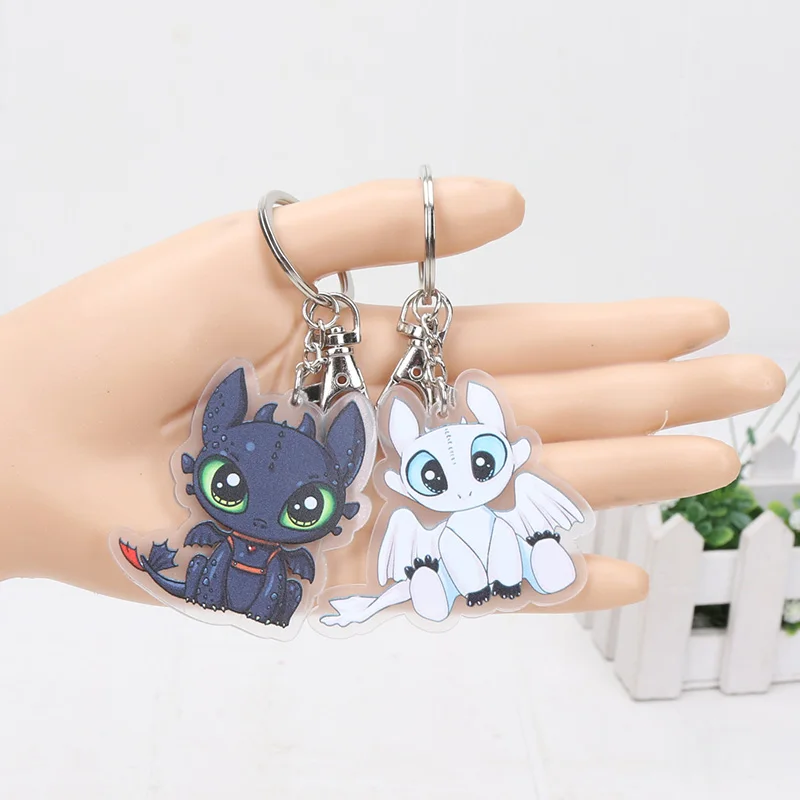 

Metal Toothless Night Fury Pendant Keychain Key Holder How To Train Your Dragon 3 Night Fury Dragon Hiccup Kids Toys