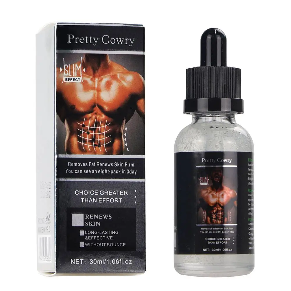 

Powerful Abdominal Muscle Essential Oil 30ML Men Stronger Muscle Eight Pack Cream Anti Cellulite Fat Burning Weight Loss Oil 40P